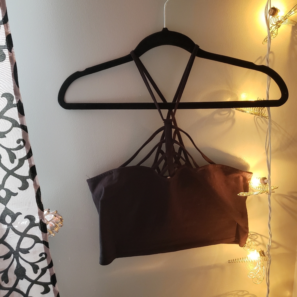 Black crop top